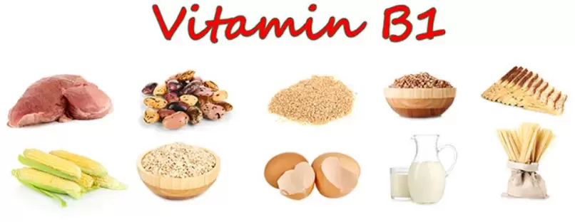vitaminë B1 në produkte për fuqinë